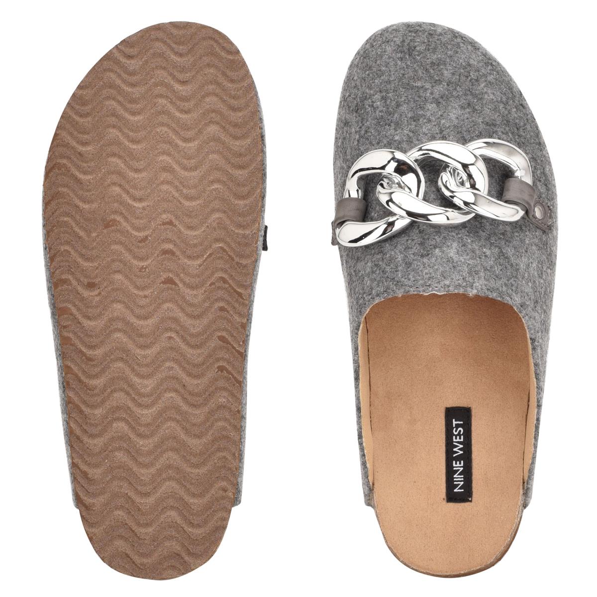 Mulas Nine West Everyth Cozy Mujer Gris | 8743LTXIQ