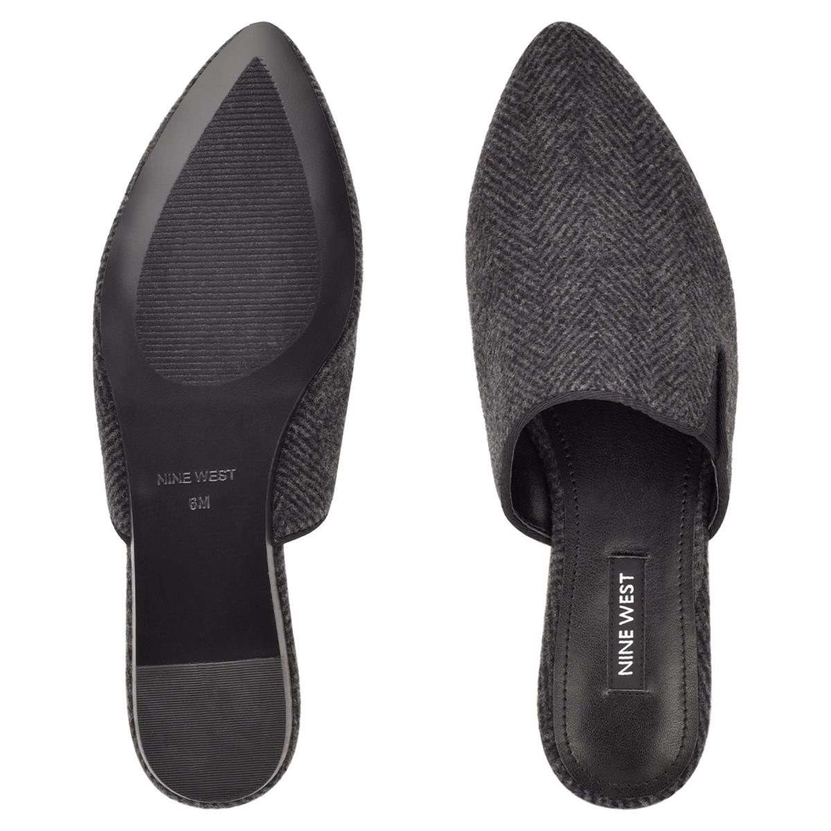 Mulas Nine West Freeda Pointy Toe Mujer Gris | 2617XFKTS