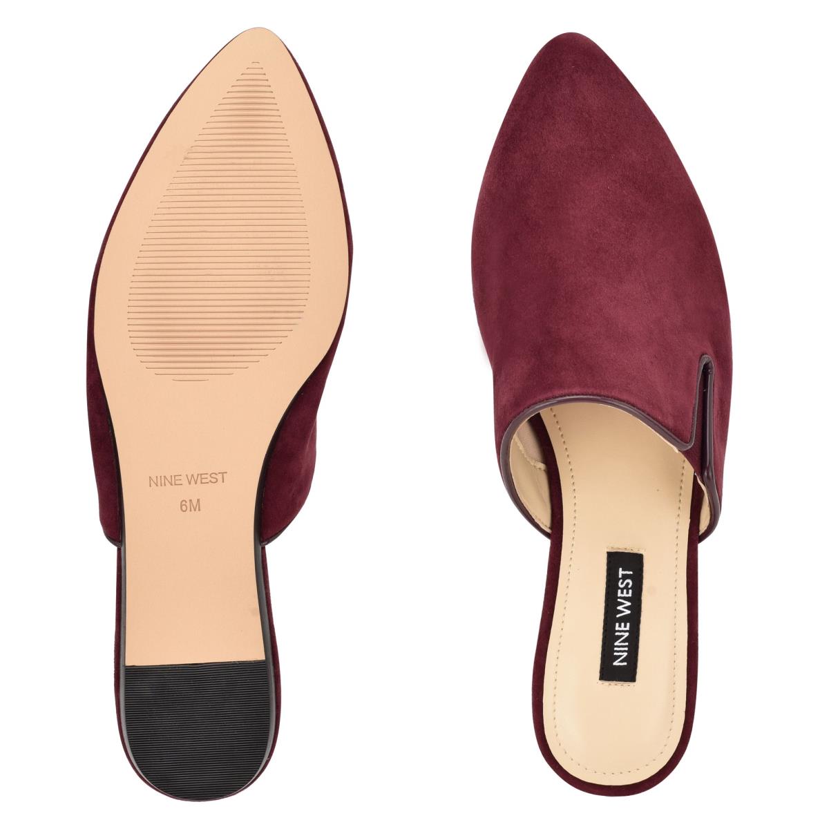 Mulas Nine West Freeda Pointy Toe Mujer Burdeos | 7498HITJD