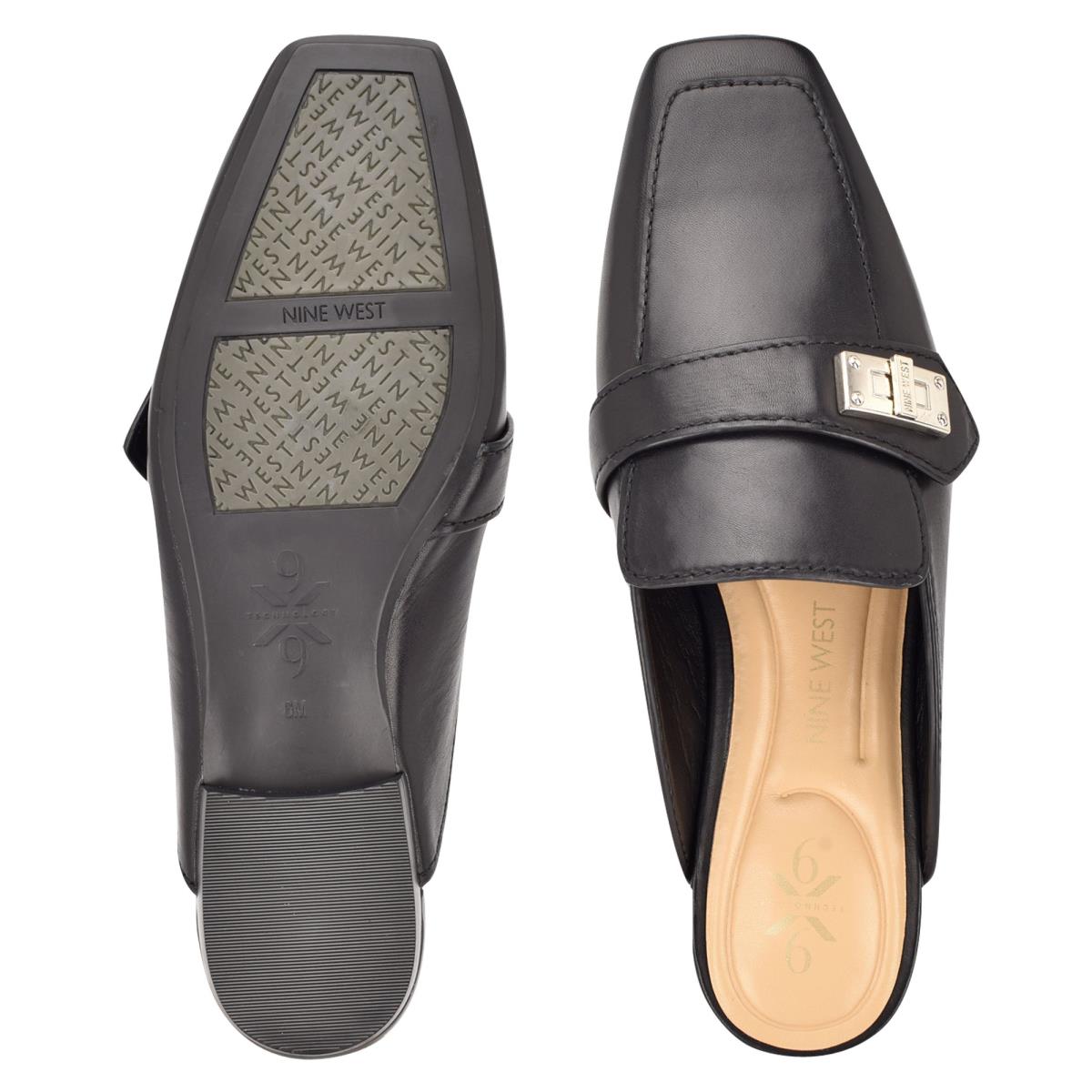 Mulas Nine West Neat 9x9 Loafer Mujer Negras | 9534AJBYZ