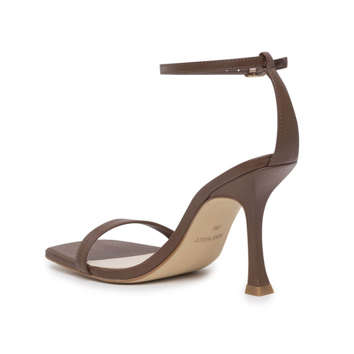 Sandalias Con Tiras Nine West Yess Ankle Mujer Marrones | 0234BHRIV