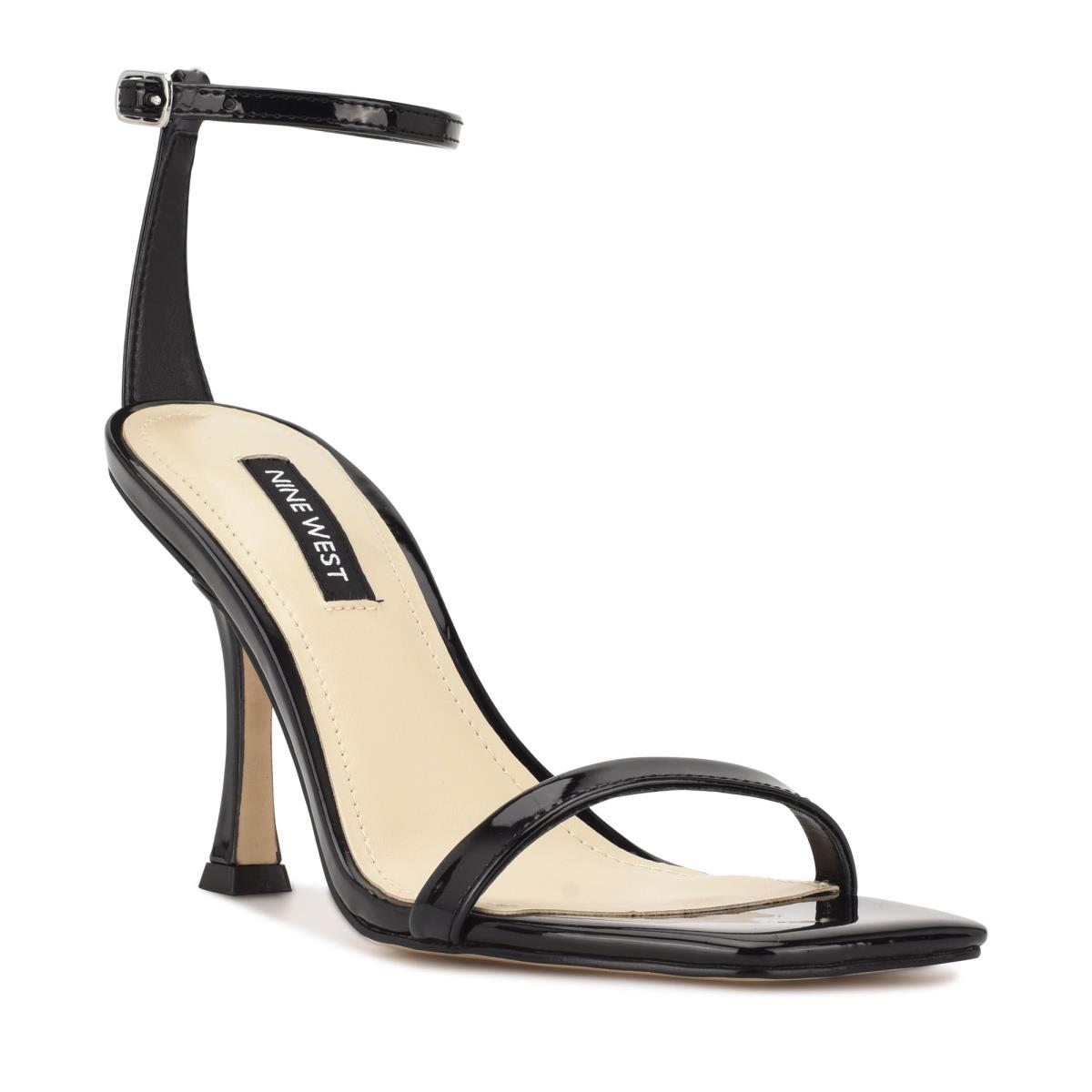 Sandalias Con Tiras Nine West Yess Ankle Mujer Negras | 3861FYQUD