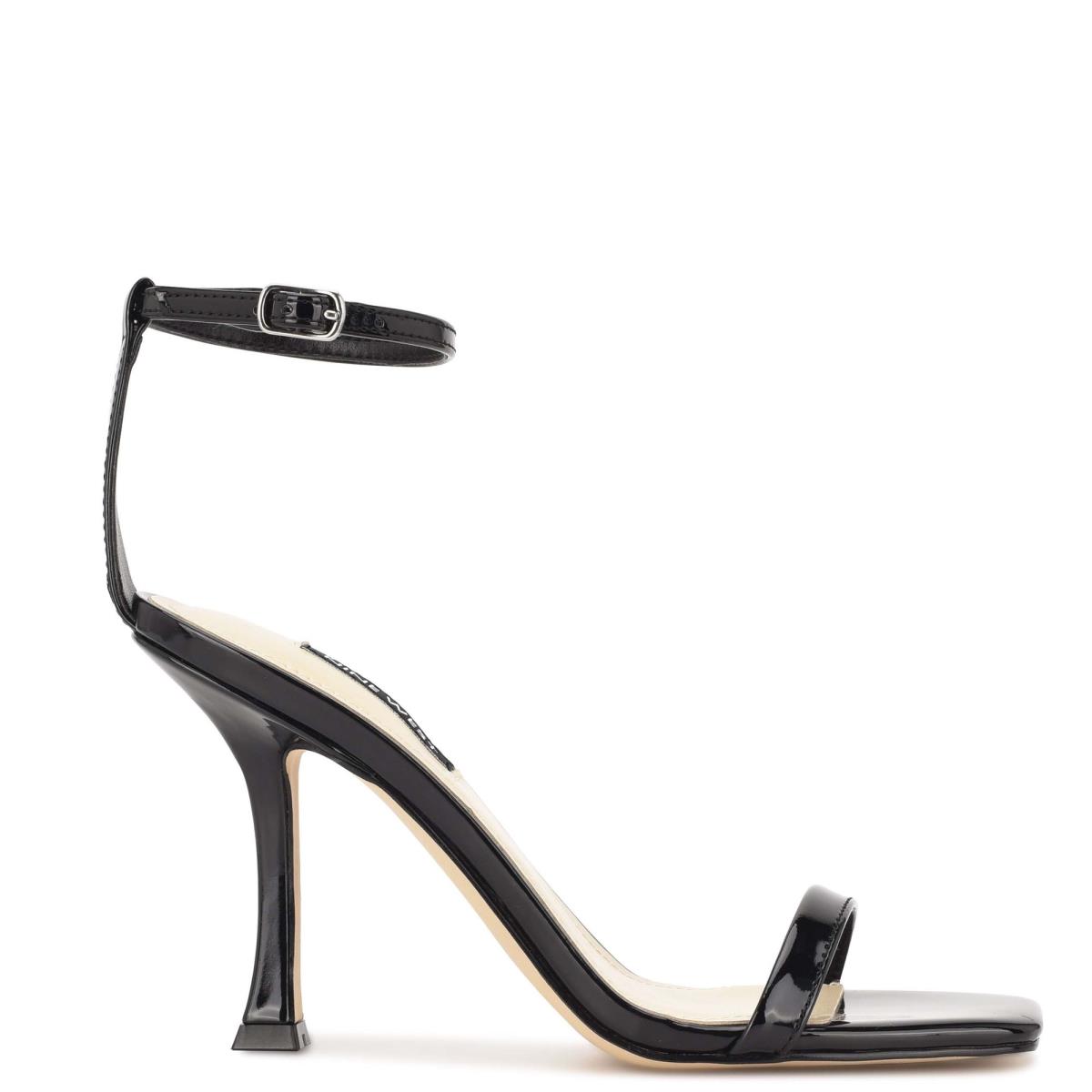 Sandalias Con Tiras Nine West Yess Ankle Mujer Negras | 3861FYQUD