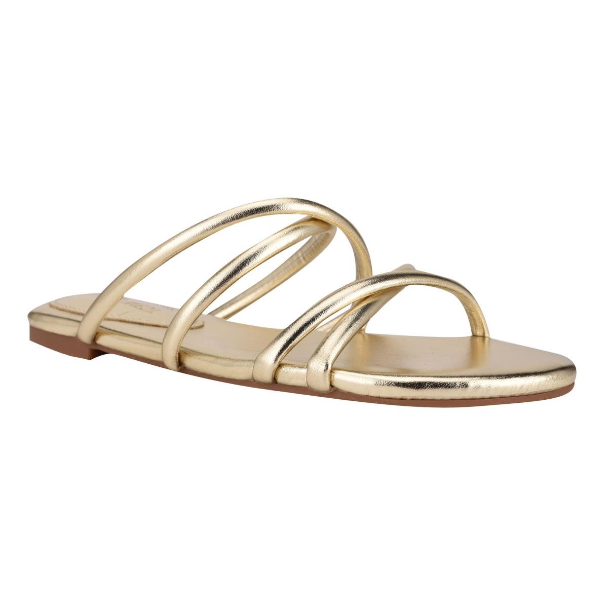 Sandalias Deslizantes Nine West Beva Flat Mujer Plateadas | 4130YSZIT