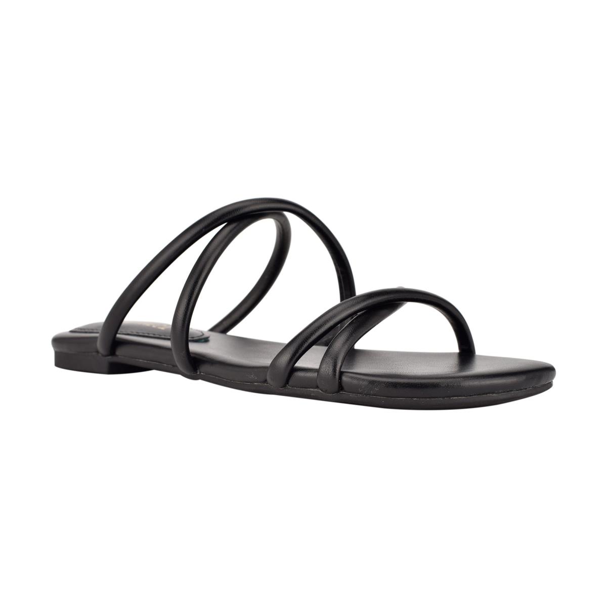 Sandalias Deslizantes Nine West Beva Flat Mujer Negras | 9345LYFMO