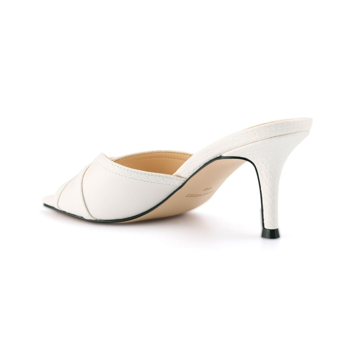 Sandalias Deslizantes Nine West Dainty Heeled Mujer Blancas | 8203PYIUH