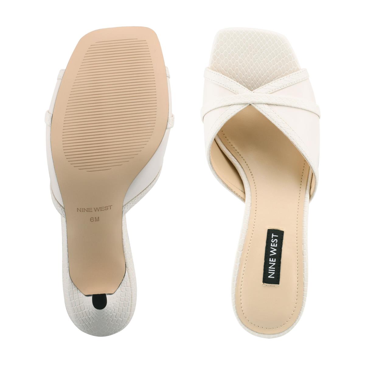 Sandalias Deslizantes Nine West Dainty Heeled Mujer Blancas | 8203PYIUH