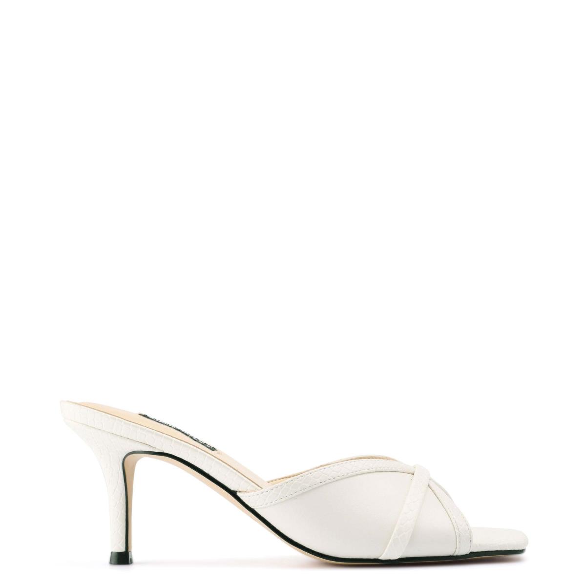 Sandalias Deslizantes Nine West Dainty Heeled Mujer Blancas | 8203PYIUH