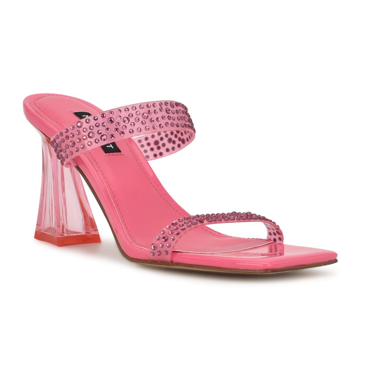 Sandalias Deslizantes Nine West Darla Heeled Mujer Rosas | 0687HVGOS