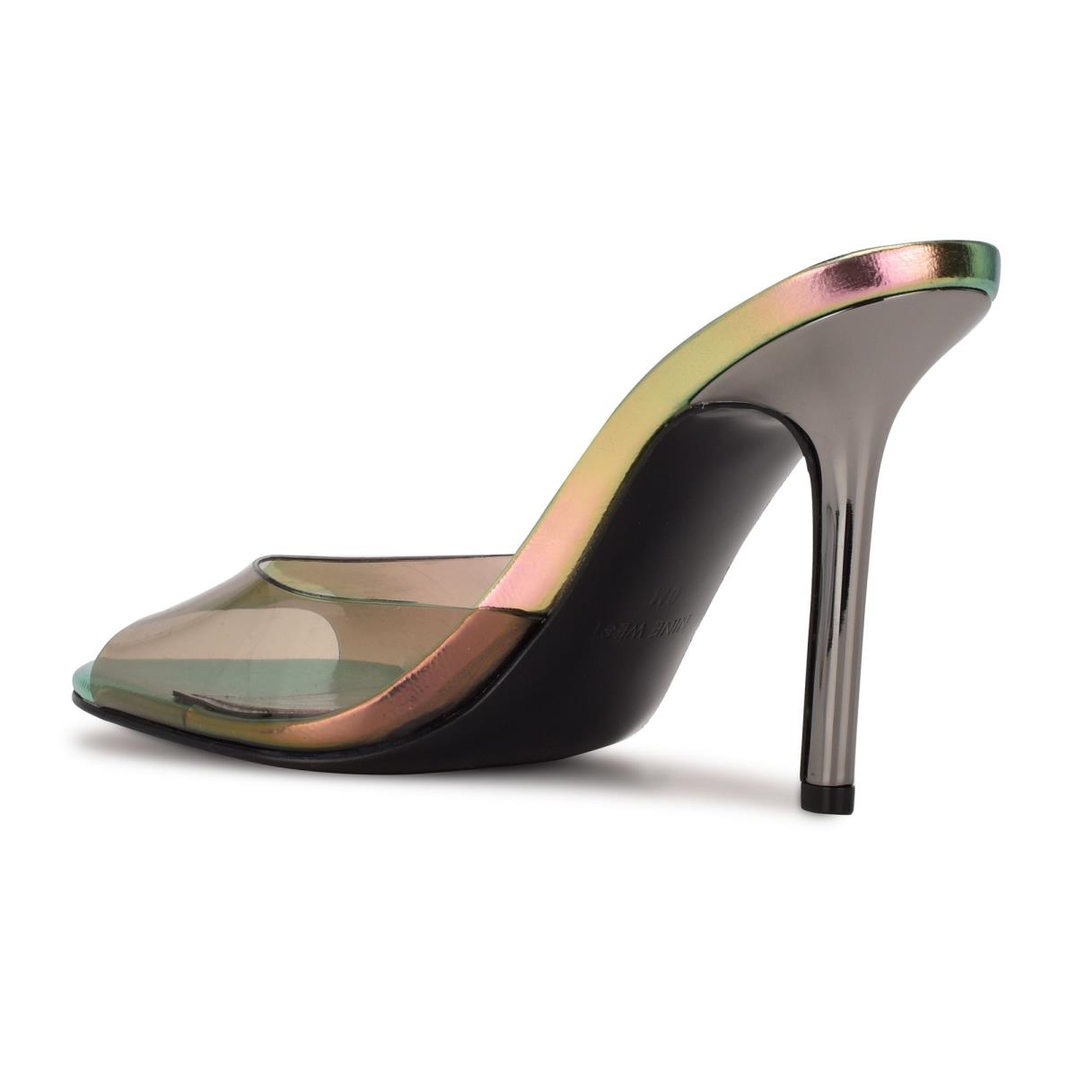 Sandalias Deslizantes Nine West Ido Heeled Mujer Verde Oliva | 2348SHFIE