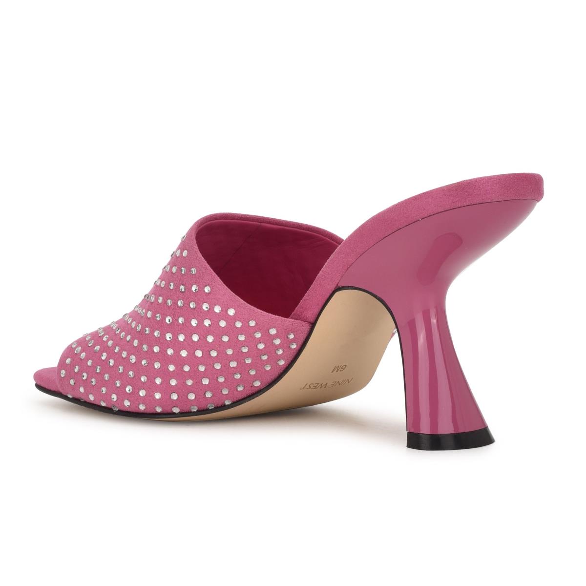 Sandalias Deslizantes Nine West Partie Heeled Mujer Rosas | 6401TOVUA