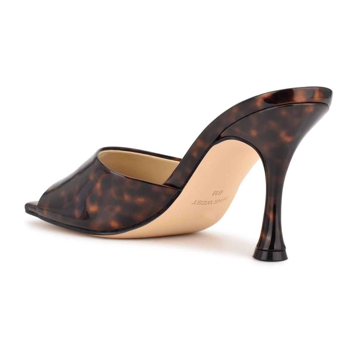 Sandalias Deslizantes Nine West Perfact Heeled Mujer Cafe | 2185MSQAB