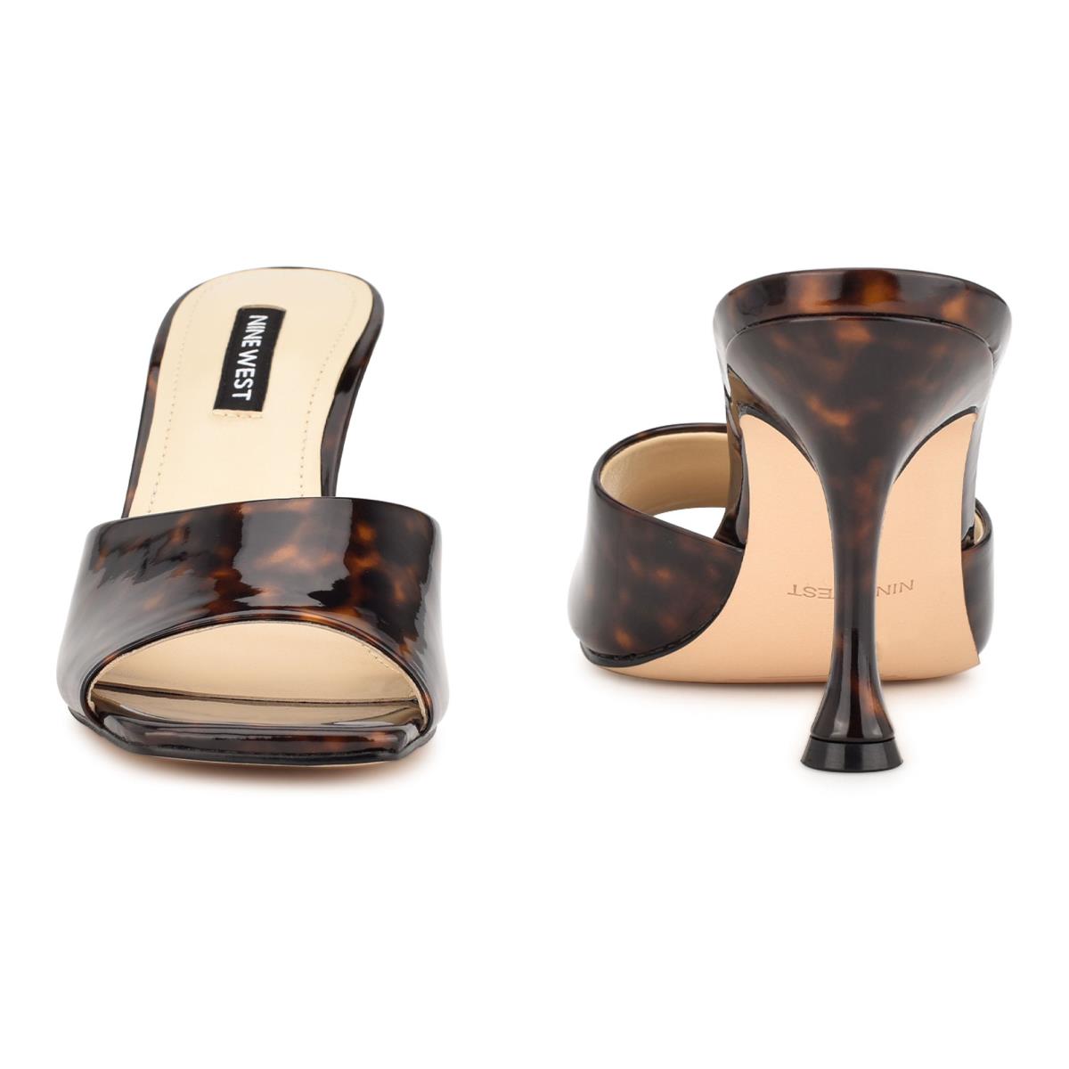 Sandalias Deslizantes Nine West Perfact Heeled Mujer Cafe | 2185MSQAB