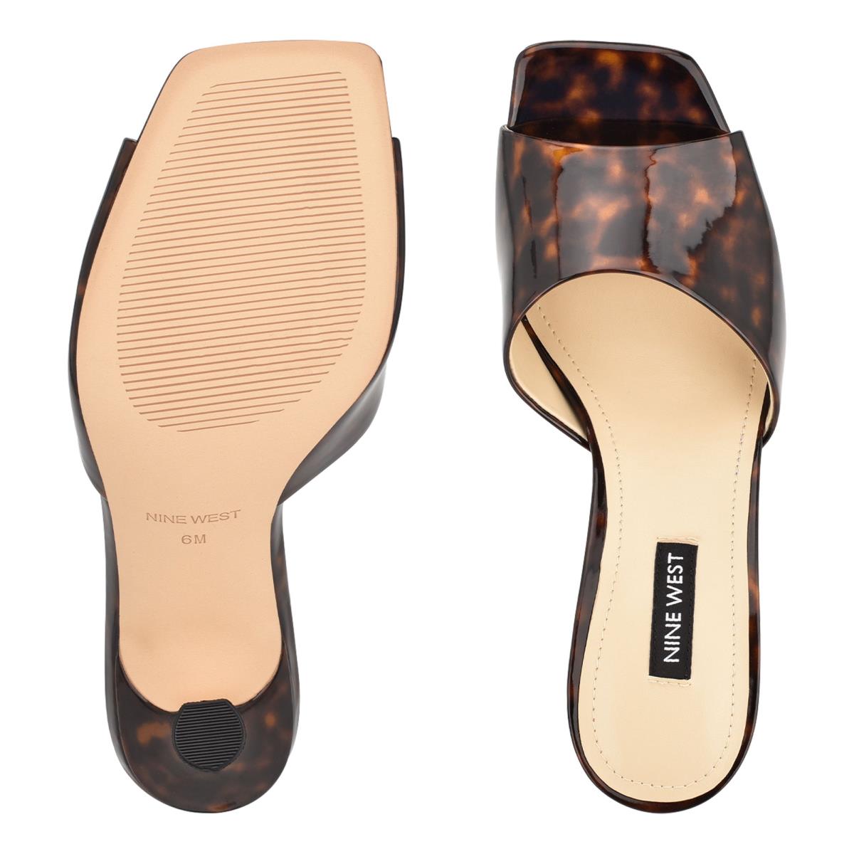 Sandalias Deslizantes Nine West Perfact Heeled Mujer Cafe | 2185MSQAB