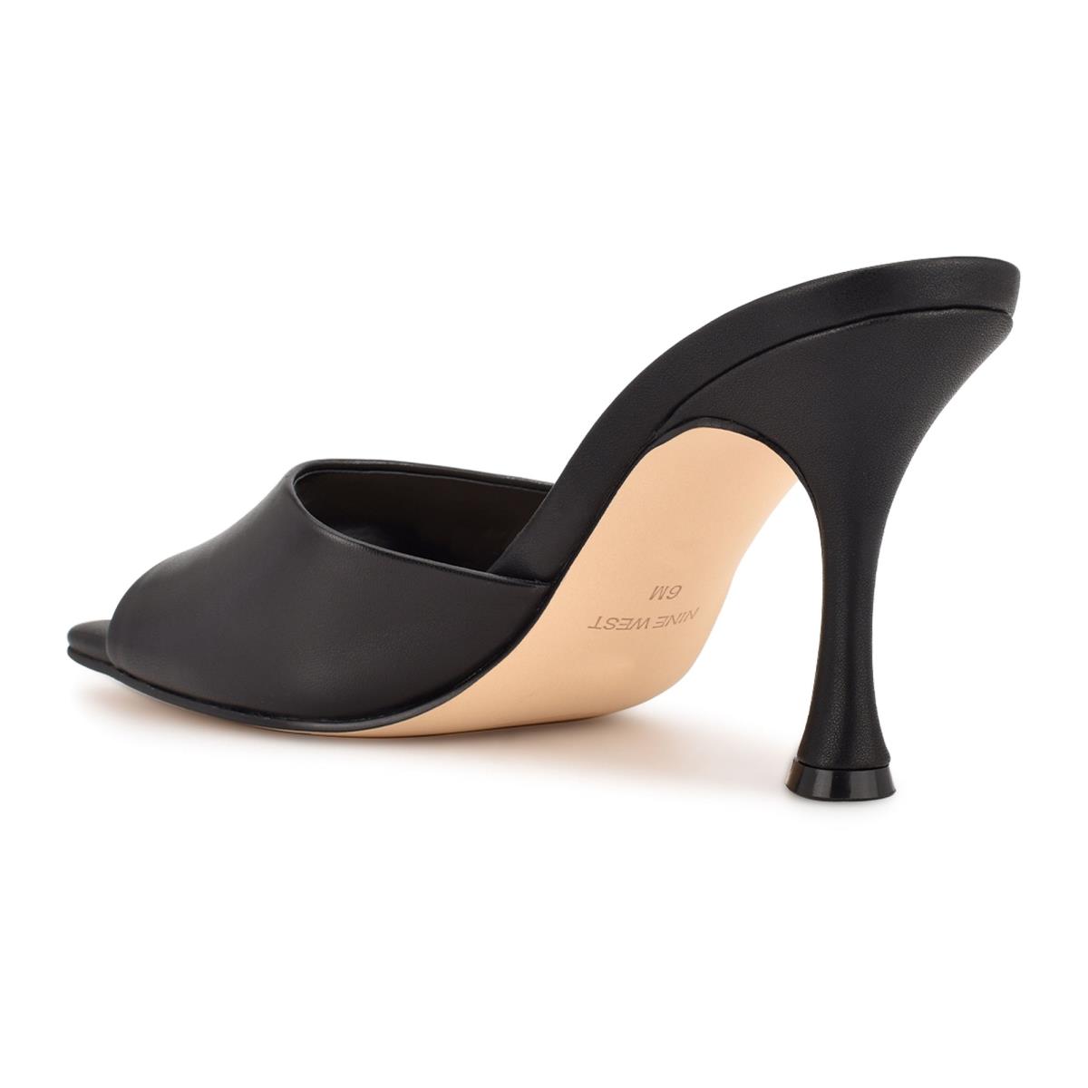 Sandalias Deslizantes Nine West Perfact Heeled Mujer Negras | 9147ZBNSE