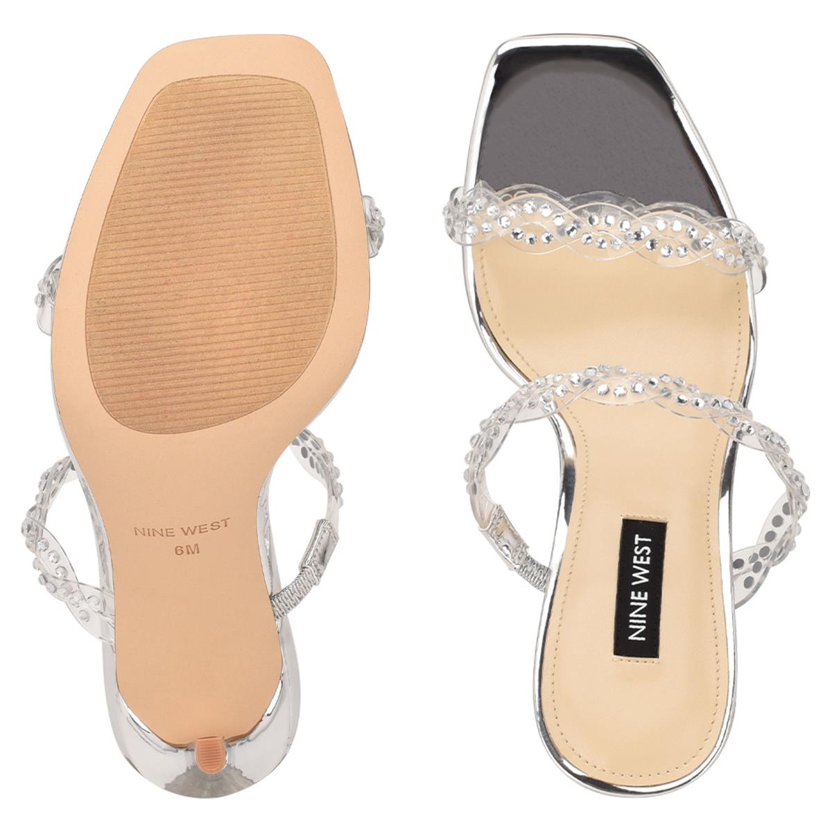 Sandalias Deslizantes Nine West Ziggle Heeled Mujer Marrones | 8710DVRQJ