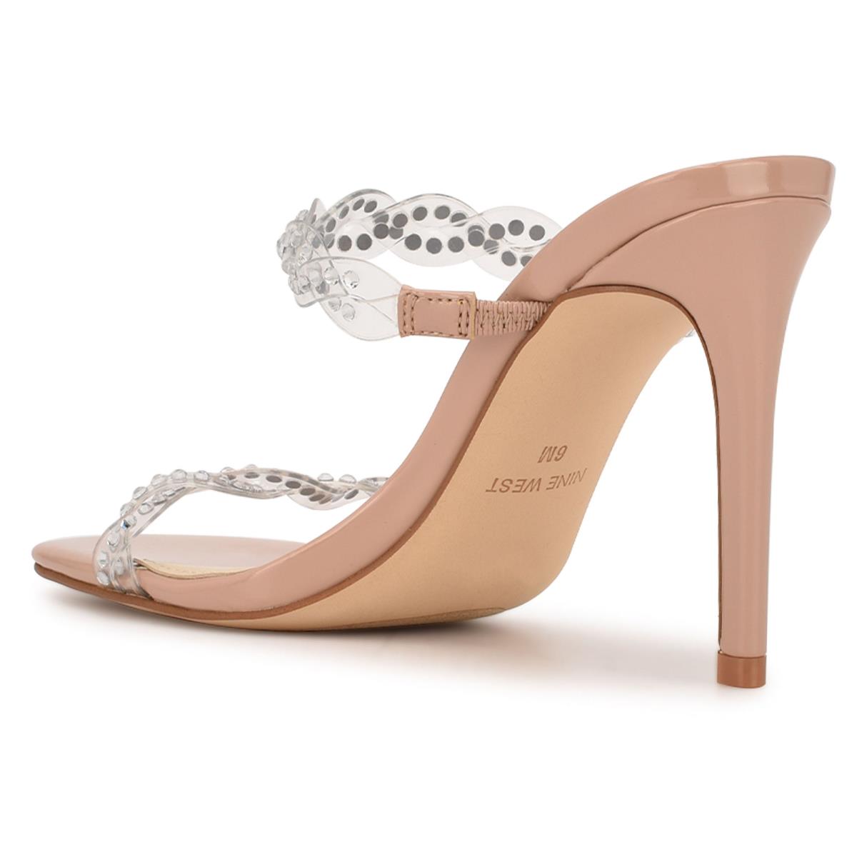 Sandalias Deslizantes Nine West Ziggle Heeled Mujer Arena | 9381TWVMU