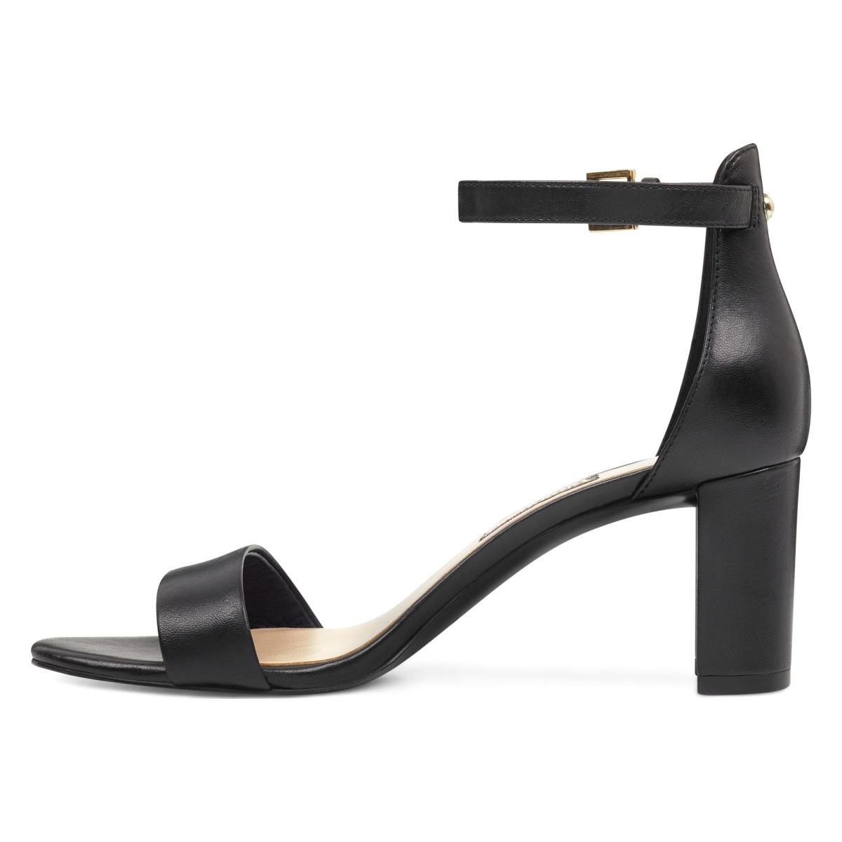 Sandalias Tacones Nine West Pruce Ankle Strap Block Mujer Negras | 8134VXFNE