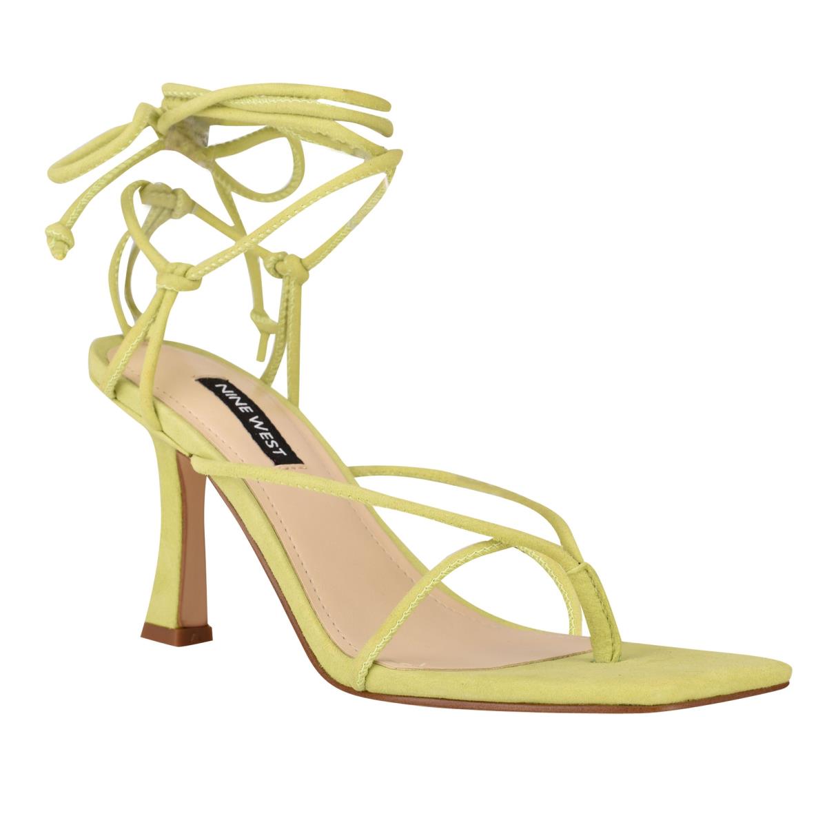 Sandalias Tacones Nine West Yarin Ankle Wrap Mujer Verde | 1793UZINL