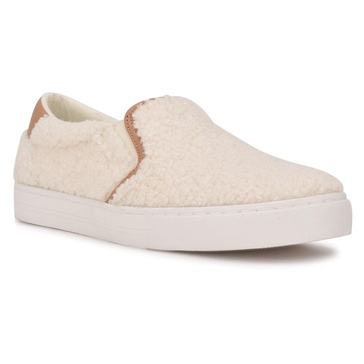 Slip On Sneakers Nine West Lala Mujer Creme | 1738TDOSN