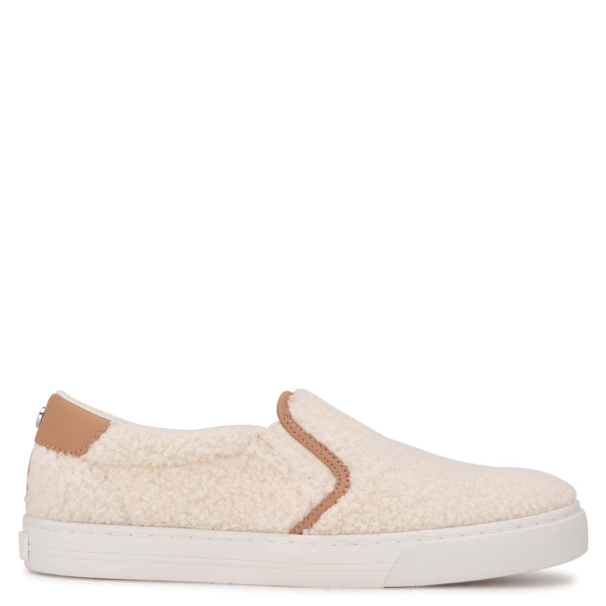 Slip On Sneakers Nine West Lala Mujer Creme | 1738TDOSN