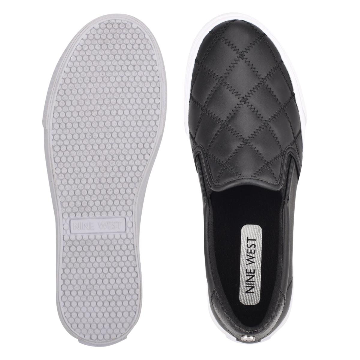 Slip On Sneakers Nine West Lala Mujer Negras Negras | 1834GIPCZ