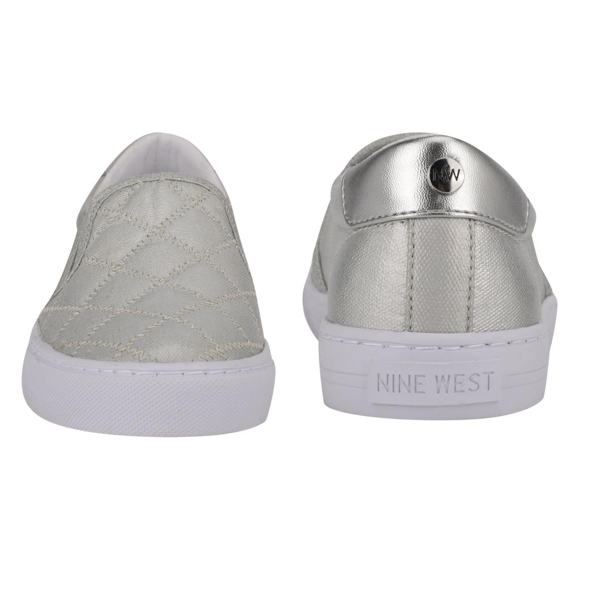 Slip On Sneakers Nine West Lala Mujer Plateadas | 3501GPYFT