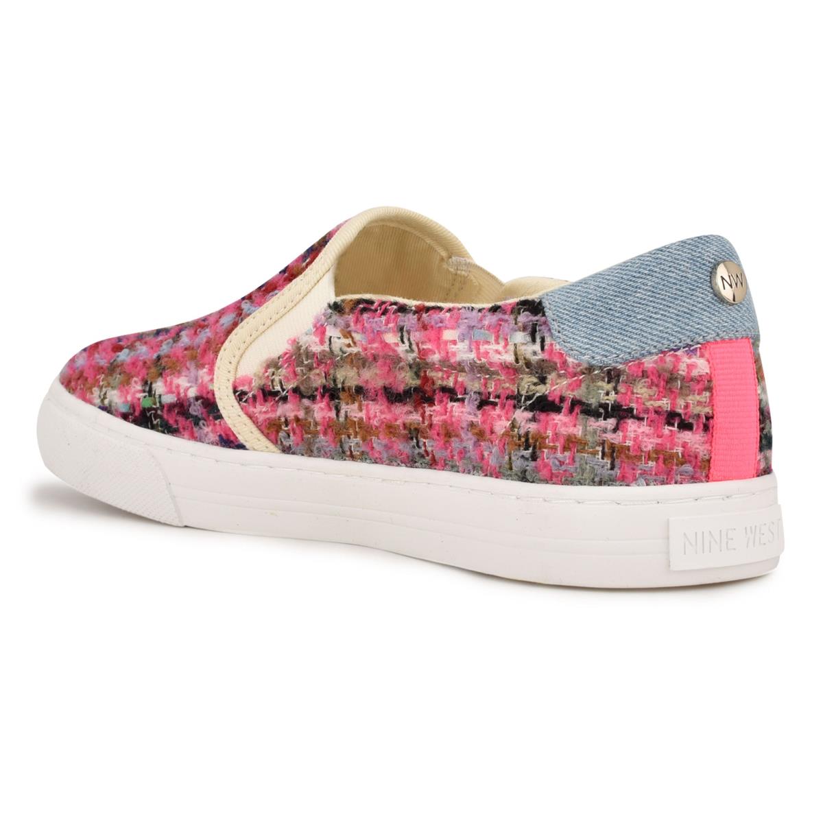 Slip On Sneakers Nine West Lala Mujer Rosas Multicolor | 4012AVNWB