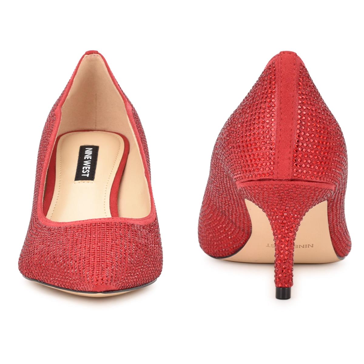 Zapatos De Salon Nine West Abaline Rhinestone Pointy Toe Mujer Rojas | 8641NVXAI