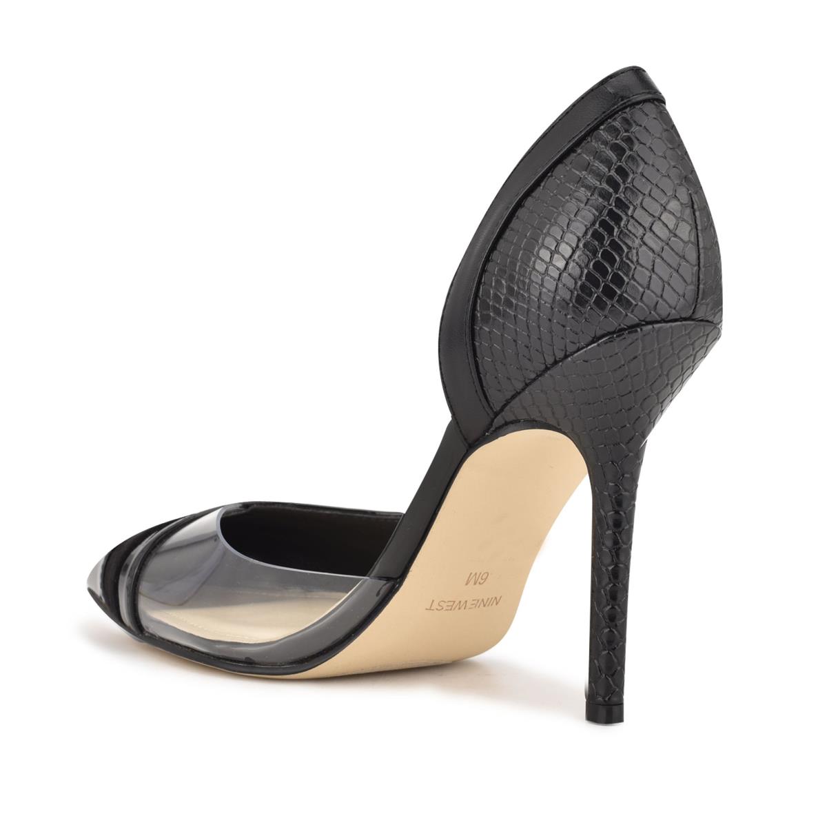 Zapatos De Salon Nine West Behave Pointy Toe Mujer Negras | 9830TVELS