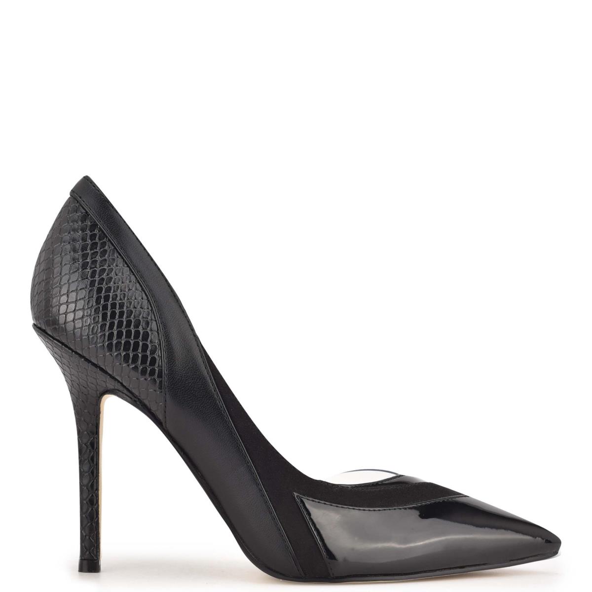 Zapatos De Salon Nine West Behave Pointy Toe Mujer Negras | 9830TVELS