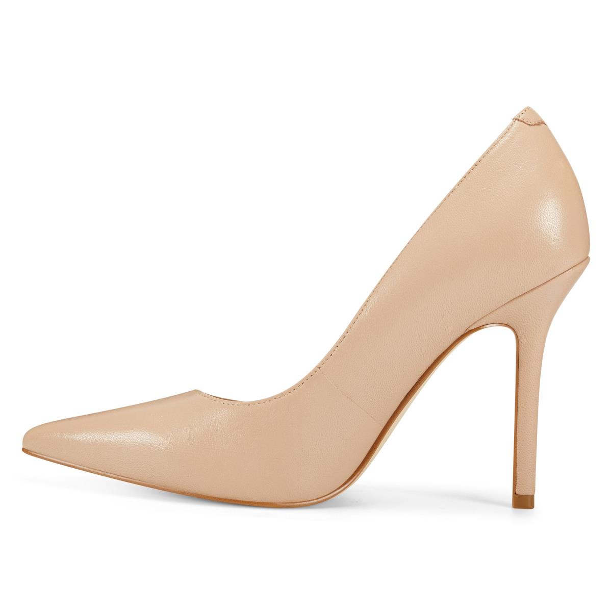 Zapatos De Salon Nine West Bliss Pointy Toe Mujer Beige Claro | 4728KUAGC