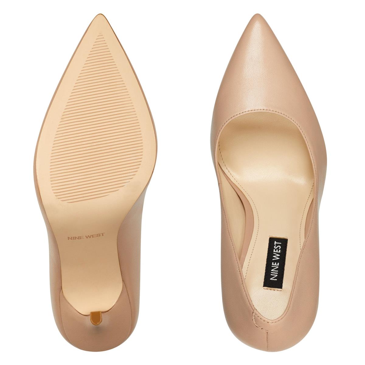 Zapatos De Salon Nine West Bliss Pointy Toe Mujer Beige Claro | 4728KUAGC