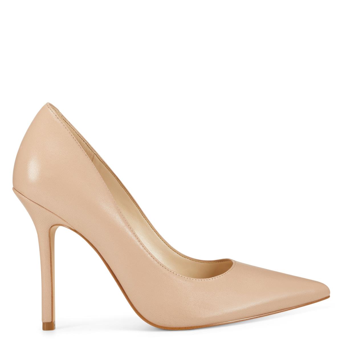 Zapatos De Salon Nine West Bliss Pointy Toe Mujer Beige Claro | 4728KUAGC