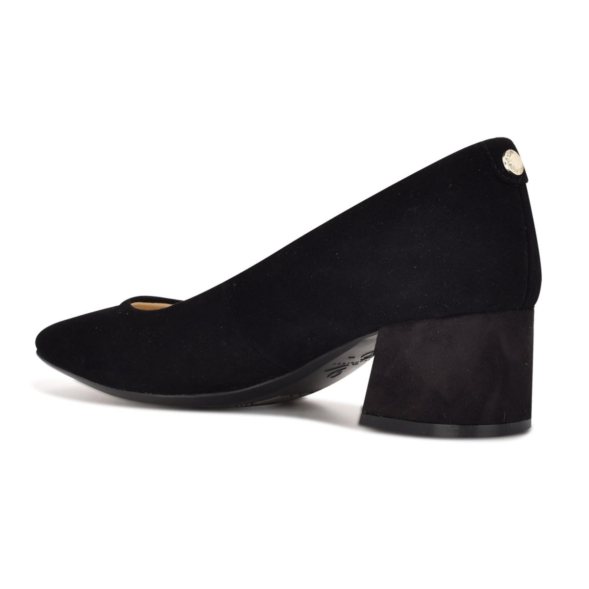 Zapatos De Salon Nine West Cloe 9x9 Block Heel Mujer Negras | 9371KLNMP