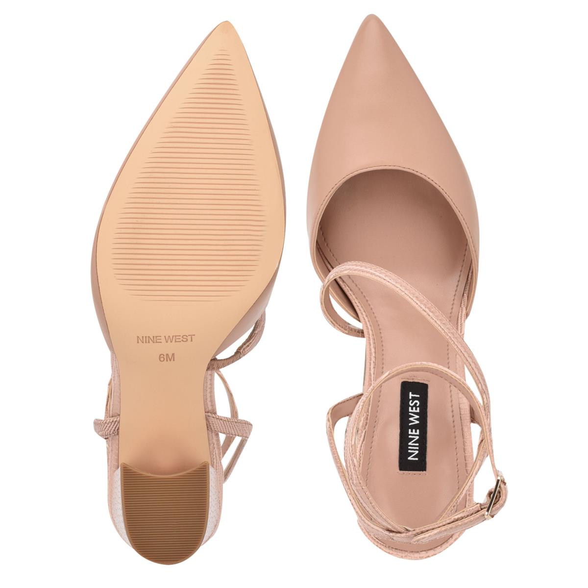 Zapatos De Salon Nine West Collette Dress Mujer Beige Claro | 7591NIATV