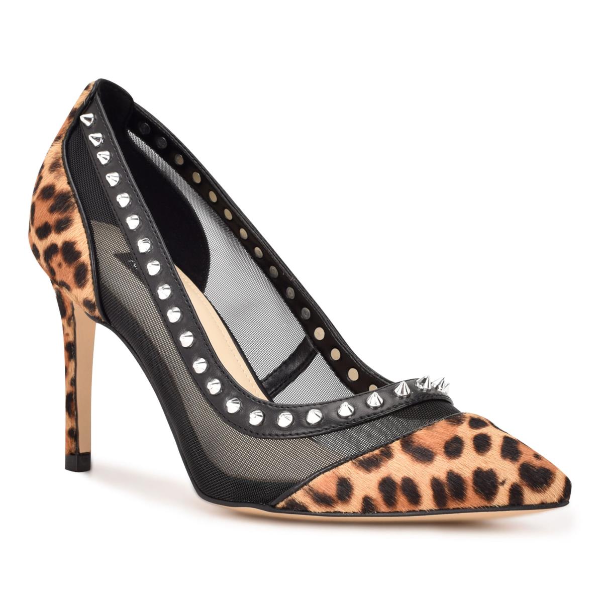 Zapatos De Salon Nine West Erian Pointy Toe Mujer Leopardo | 0498ZJONF