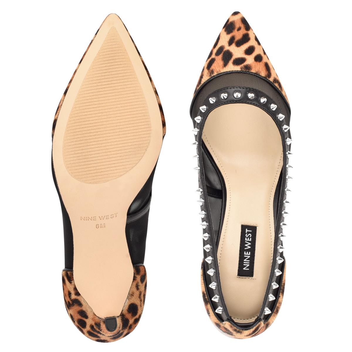 Zapatos De Salon Nine West Erian Pointy Toe Mujer Leopardo | 0498ZJONF