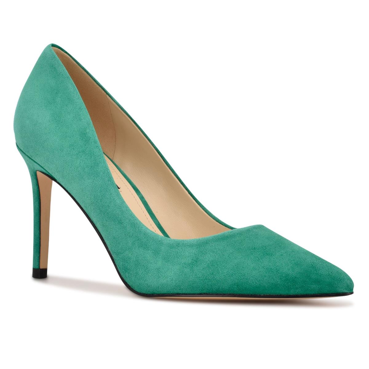 Zapatos De Salon Nine West Ezra Pointy Toe Mujer Verde | 3745OVBLG