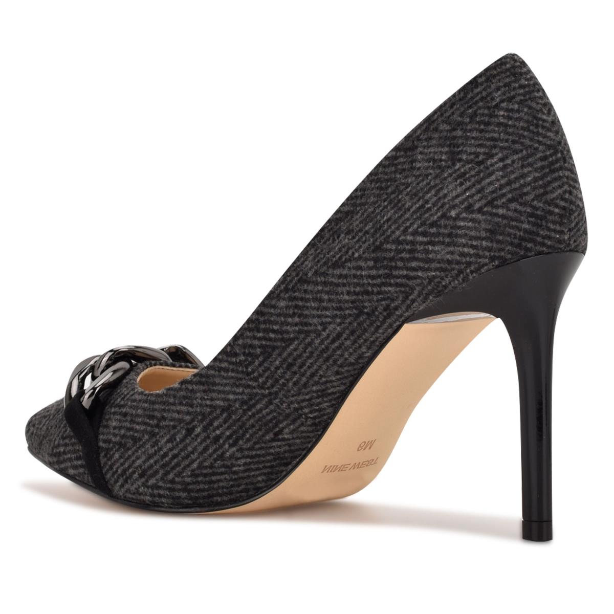 Zapatos De Salon Nine West Ezzie Pointy Toe Mujer Gris | 1072CEBKN