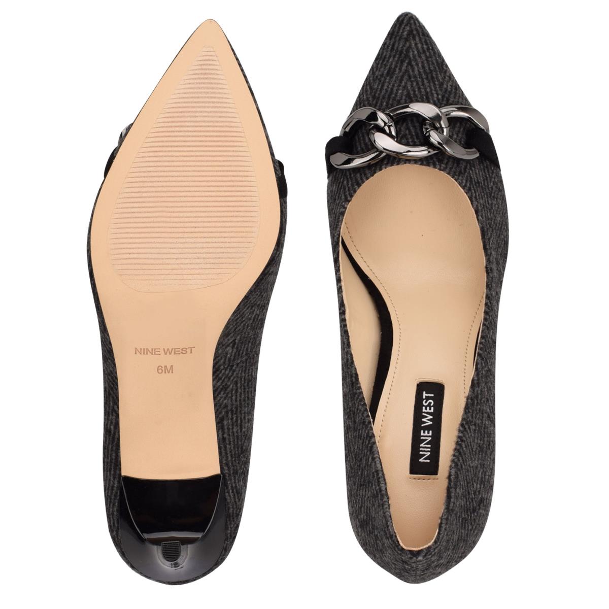 Zapatos De Salon Nine West Ezzie Pointy Toe Mujer Gris | 1072CEBKN