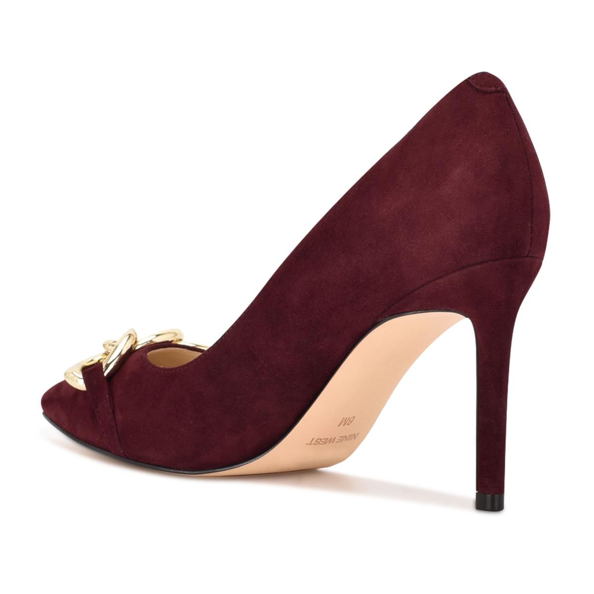 Zapatos De Salon Nine West Ezzie Pointy Toe Mujer Burdeos | 3681THJKD