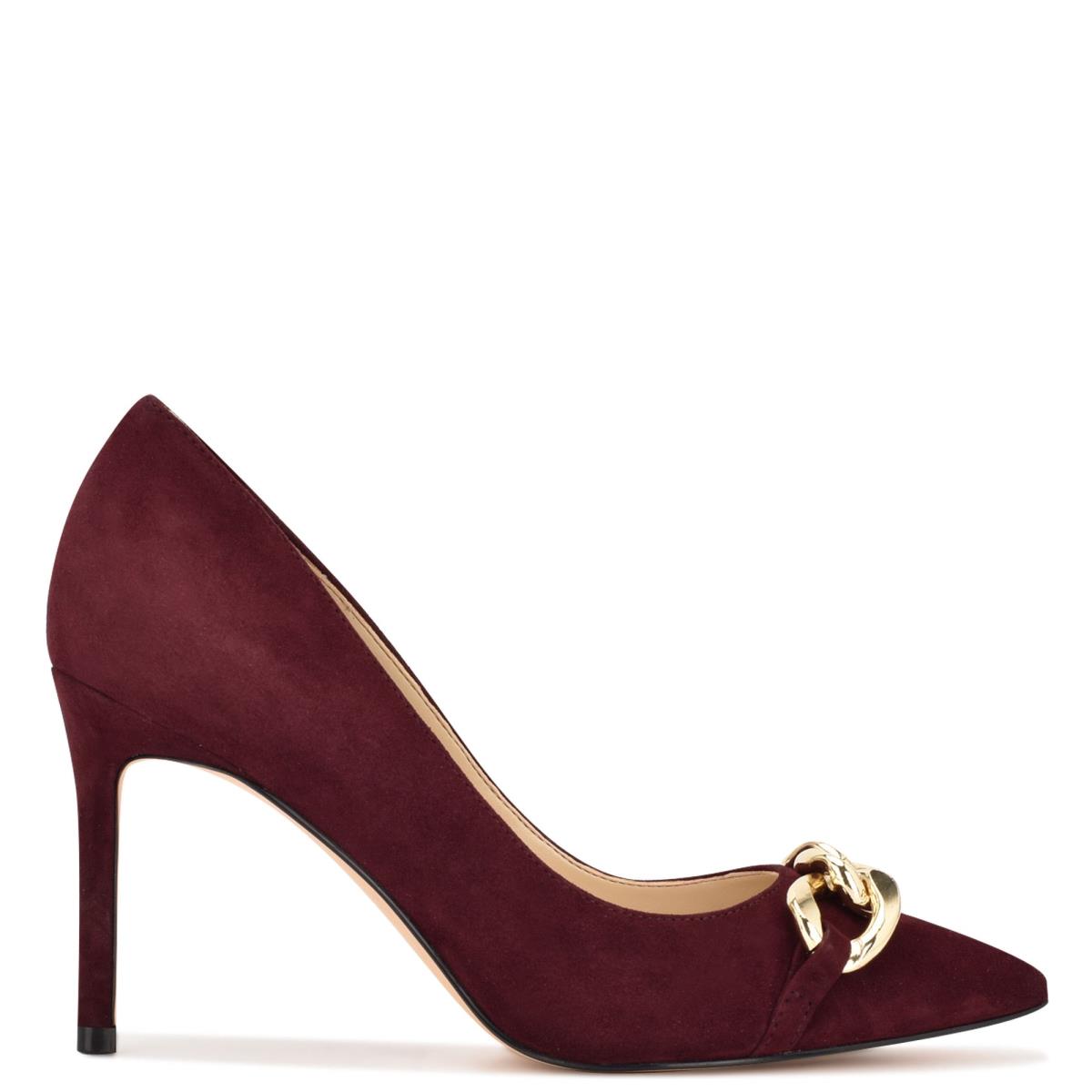 Zapatos De Salon Nine West Ezzie Pointy Toe Mujer Burdeos | 3681THJKD