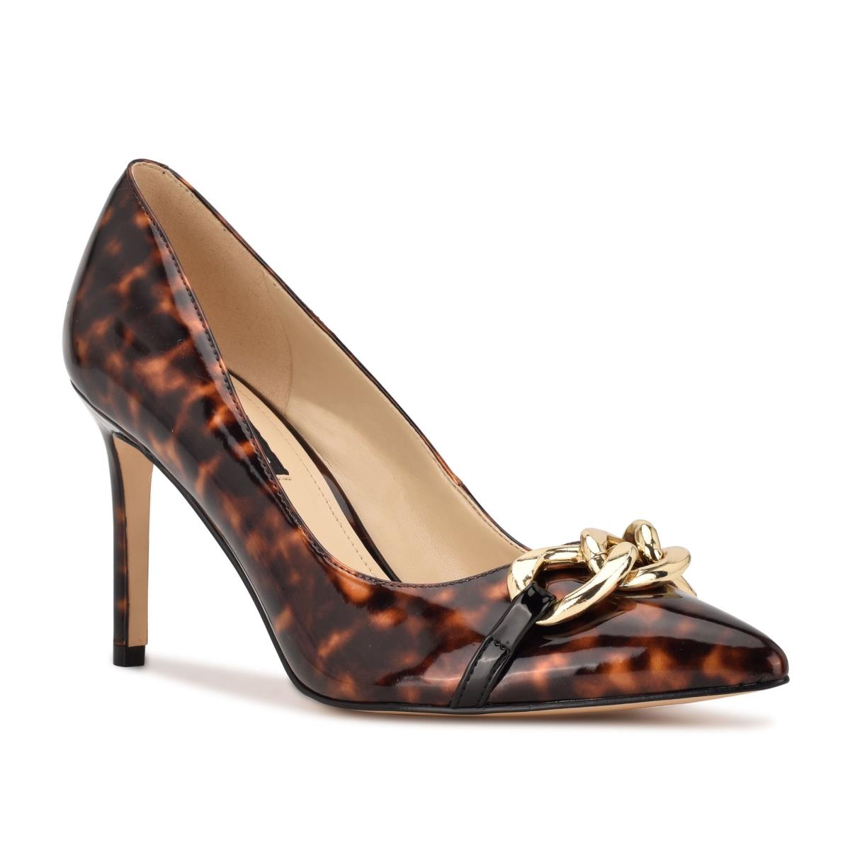 Zapatos De Salon Nine West Ezzie Pointy Toe Mujer Cafe | 6879ZXRDO