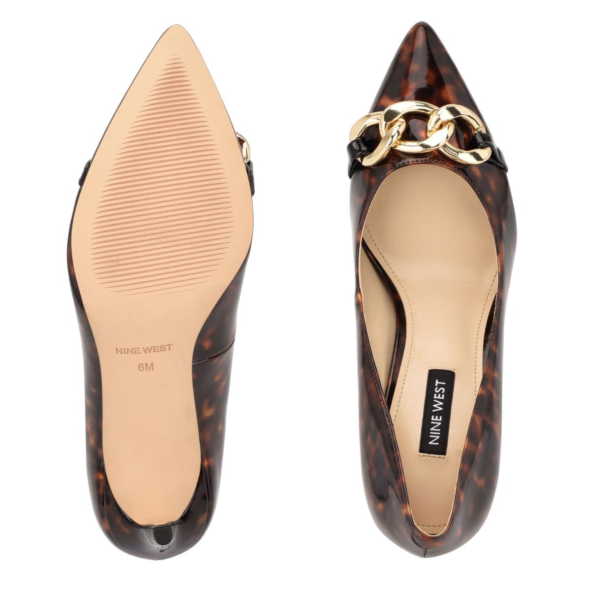 Zapatos De Salon Nine West Ezzie Pointy Toe Mujer Cafe | 6879ZXRDO