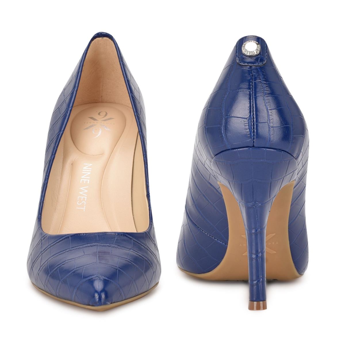 Zapatos De Salon Nine West Fifth 9x9 Pointy Toe Mujer Azules | 5906KSEDL