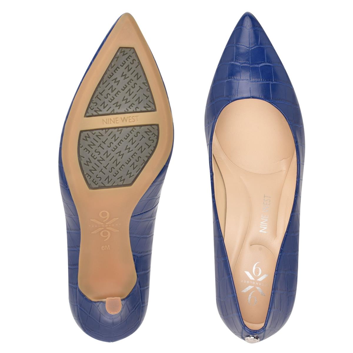 Zapatos De Salon Nine West Fifth 9x9 Pointy Toe Mujer Azules | 5906KSEDL