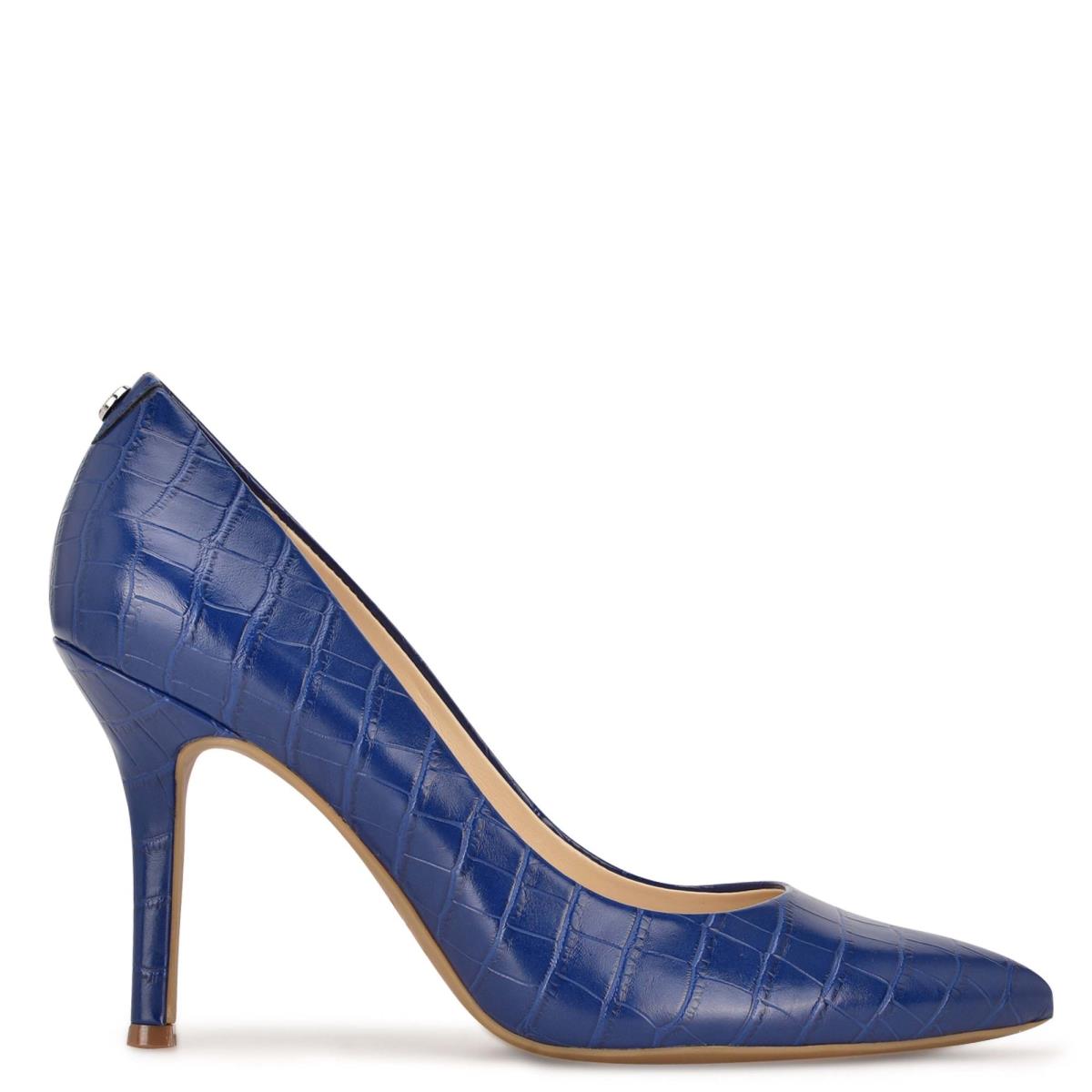 Zapatos De Salon Nine West Fifth 9x9 Pointy Toe Mujer Azules | 5906KSEDL