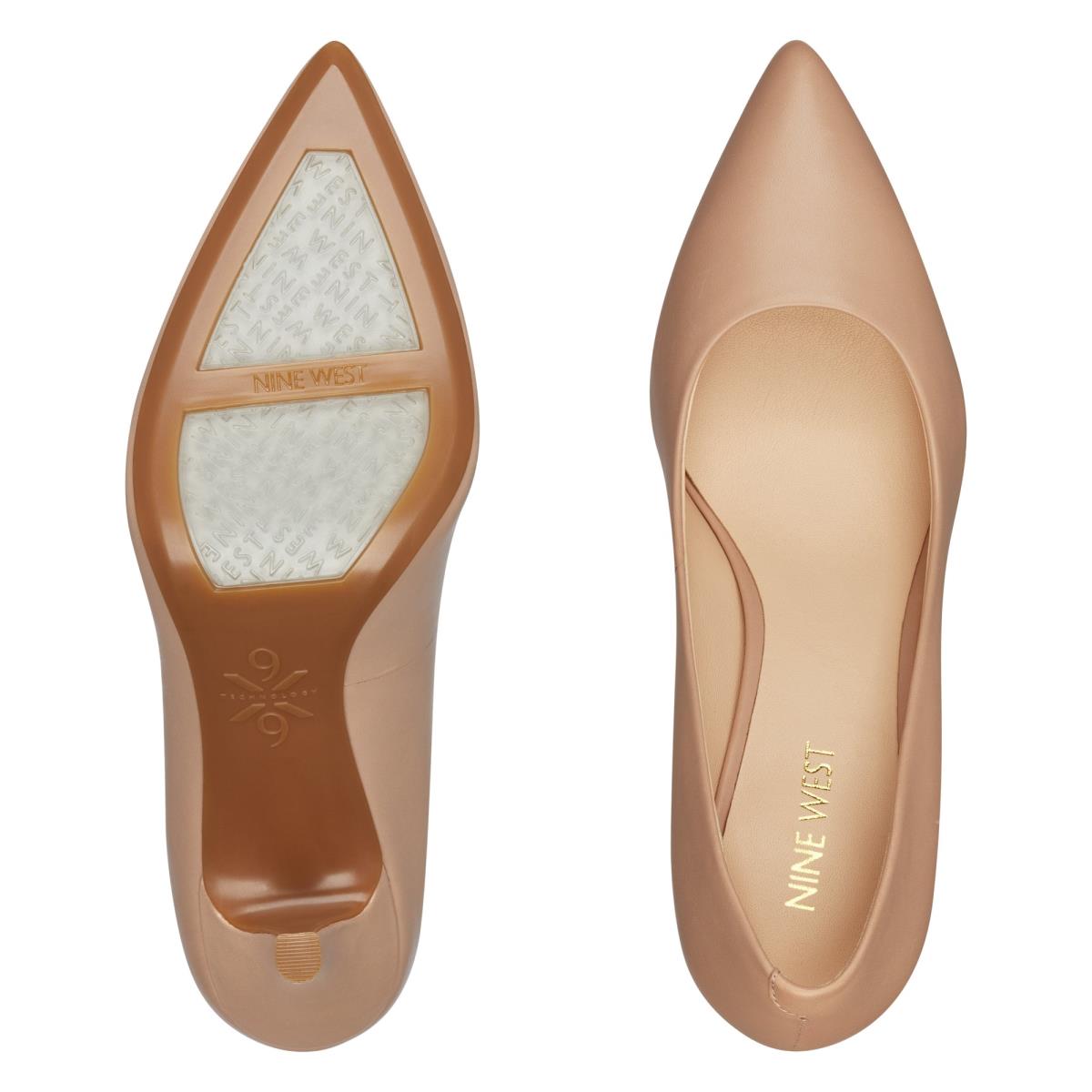 Zapatos De Salon Nine West Fifth 9x9 Pointy Toe Mujer Beige | 7046GCDAP