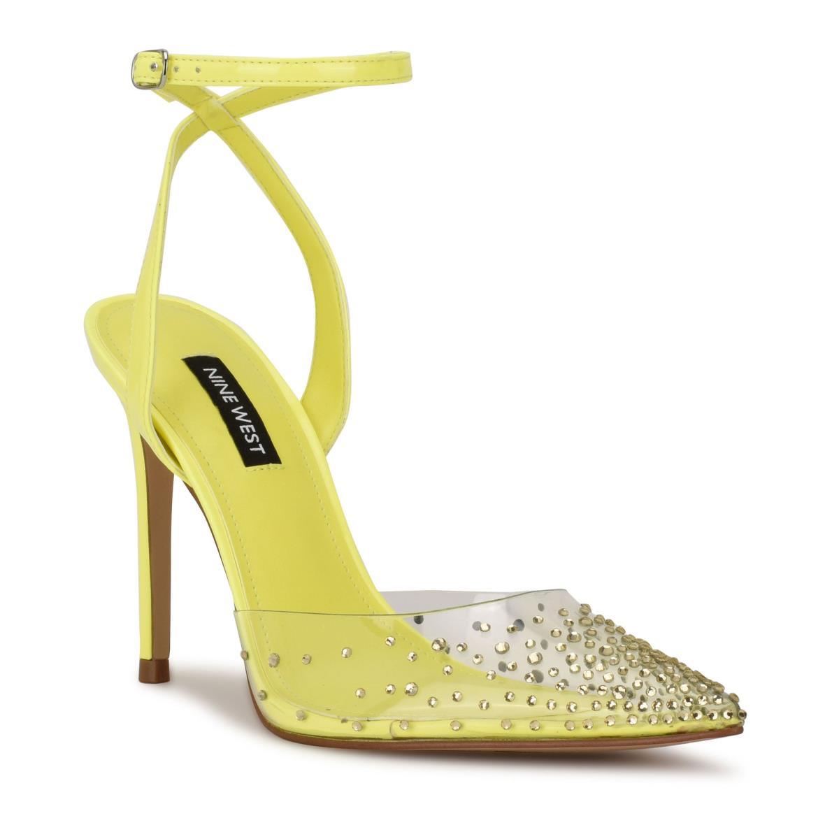 Zapatos De Salon Nine West Foreva Ankle Strap Dress Mujer Amarillo | 2054SXEVN